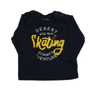 Brums Boys Blue | Yellow | White Long Sleeve T-Shirt size: 6-12 Months